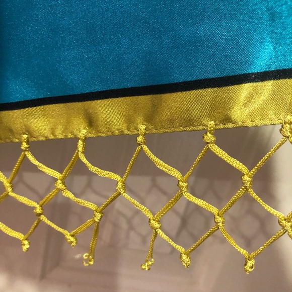 Floral Acrylic Fringe Scarf Multi Color - Picture 11 of 12